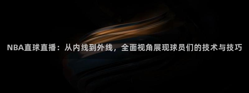 飞速篮球直播：NBA直球直播：从内线到外线，全面视角展现球员们的技术与技巧